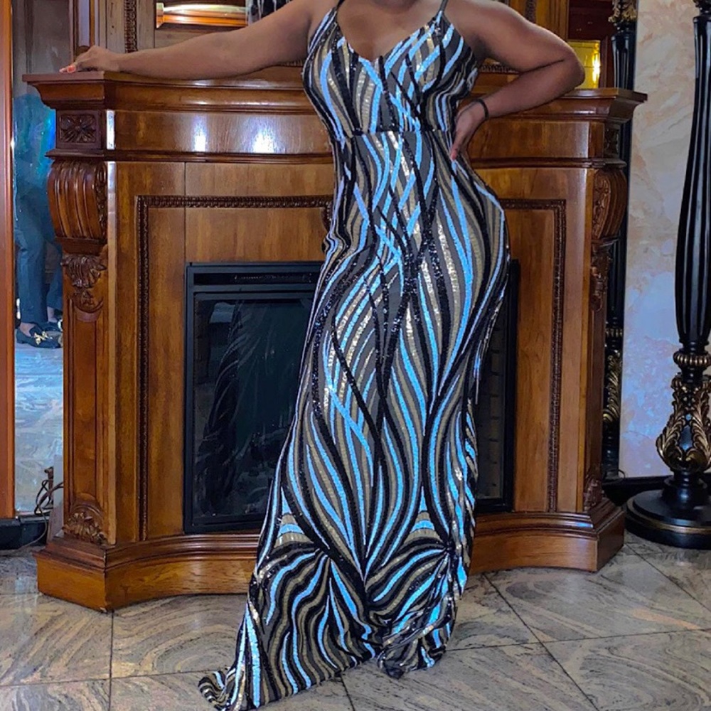 Sequin maxi dress